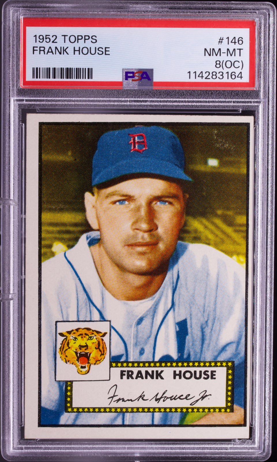 1952 Topps Frank House PSA 8 (OC) NM-MT Vintage Baseball Card #146