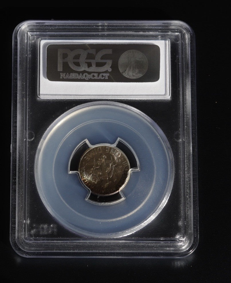 1954-S Roosevelt Dime PCGS MS66 • Vibrant Toning • San Francisco Mint