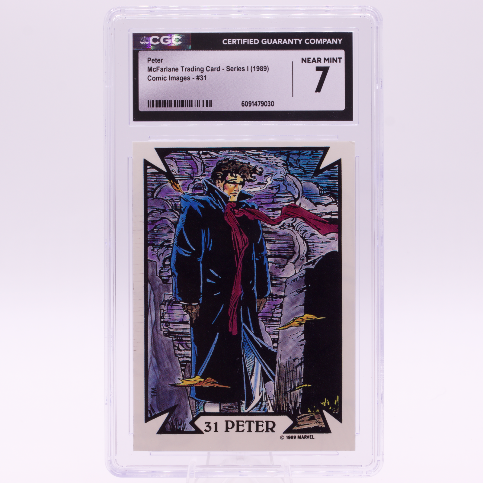 1989 McFarlane Comic Images Peter #31 CGC 7 NEAR MINT Marvel Trading Card