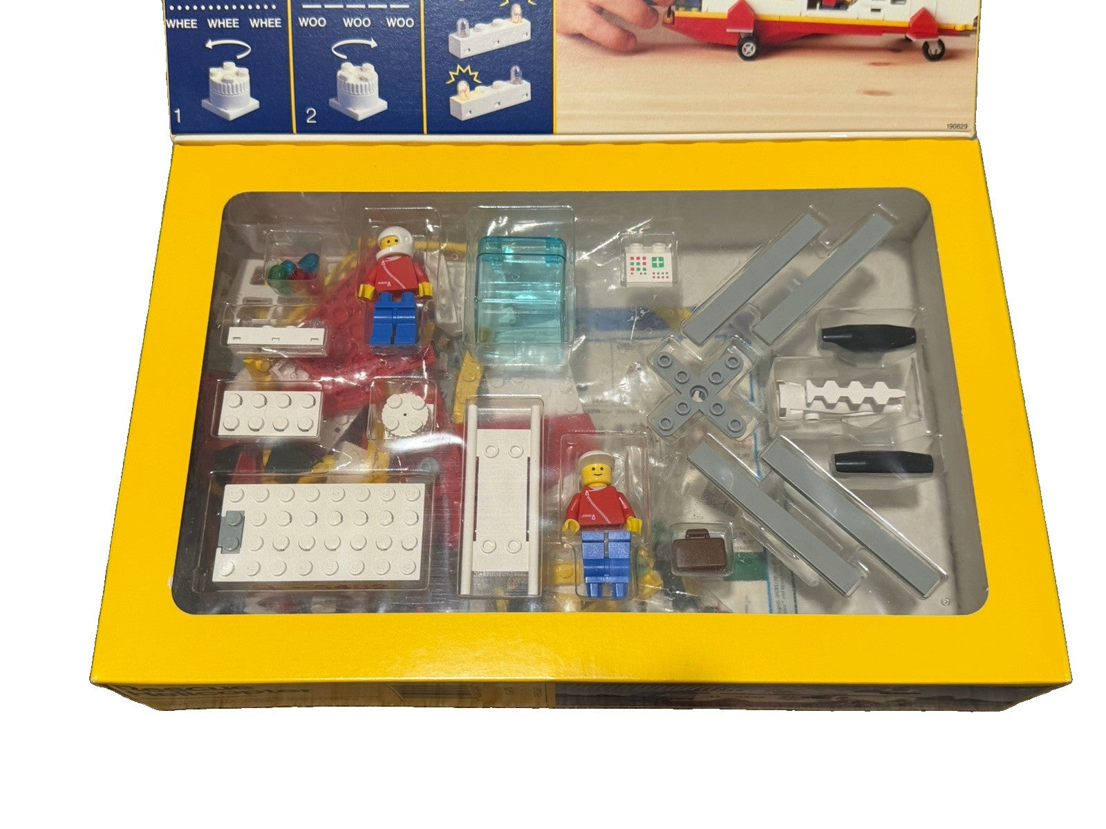 1989 LEGO Legoland Light Sound Rescue Helicopter 6482 NEW SEALED Vintage