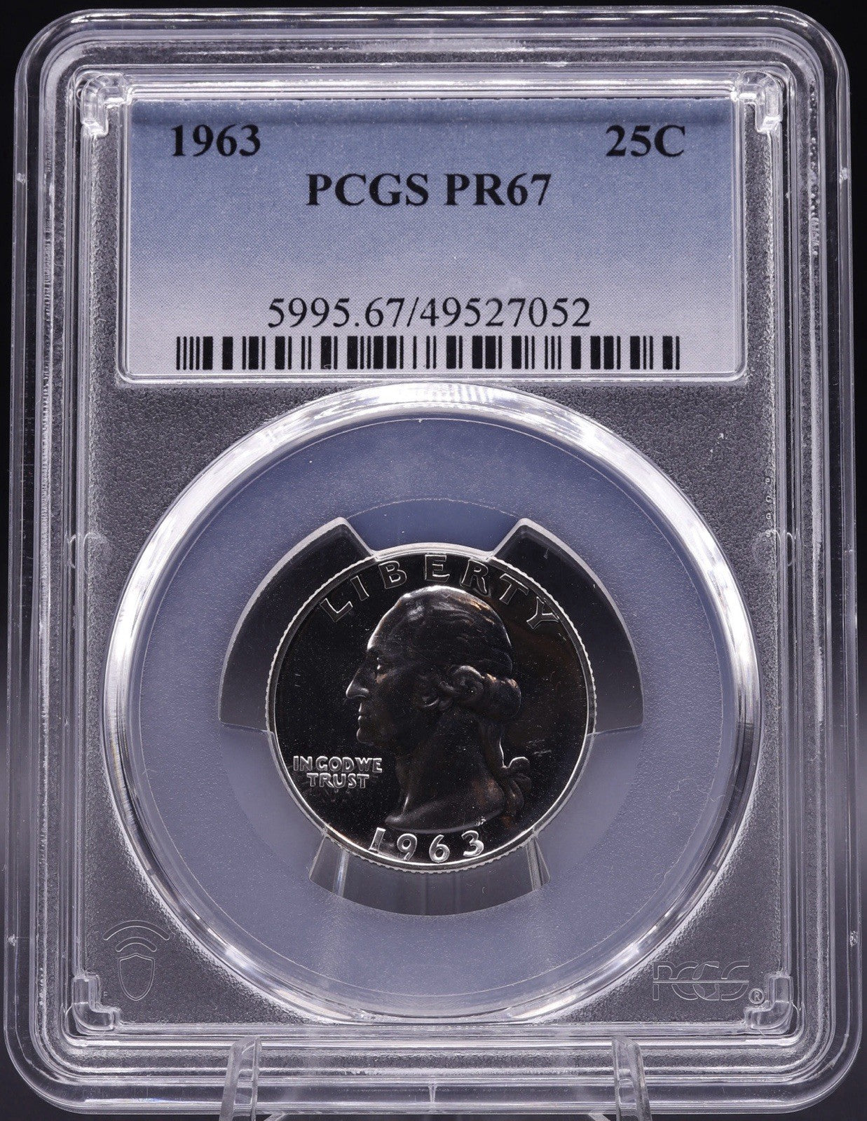 1963 Washington Quarter PCGS PR67 Proof Silver 90%