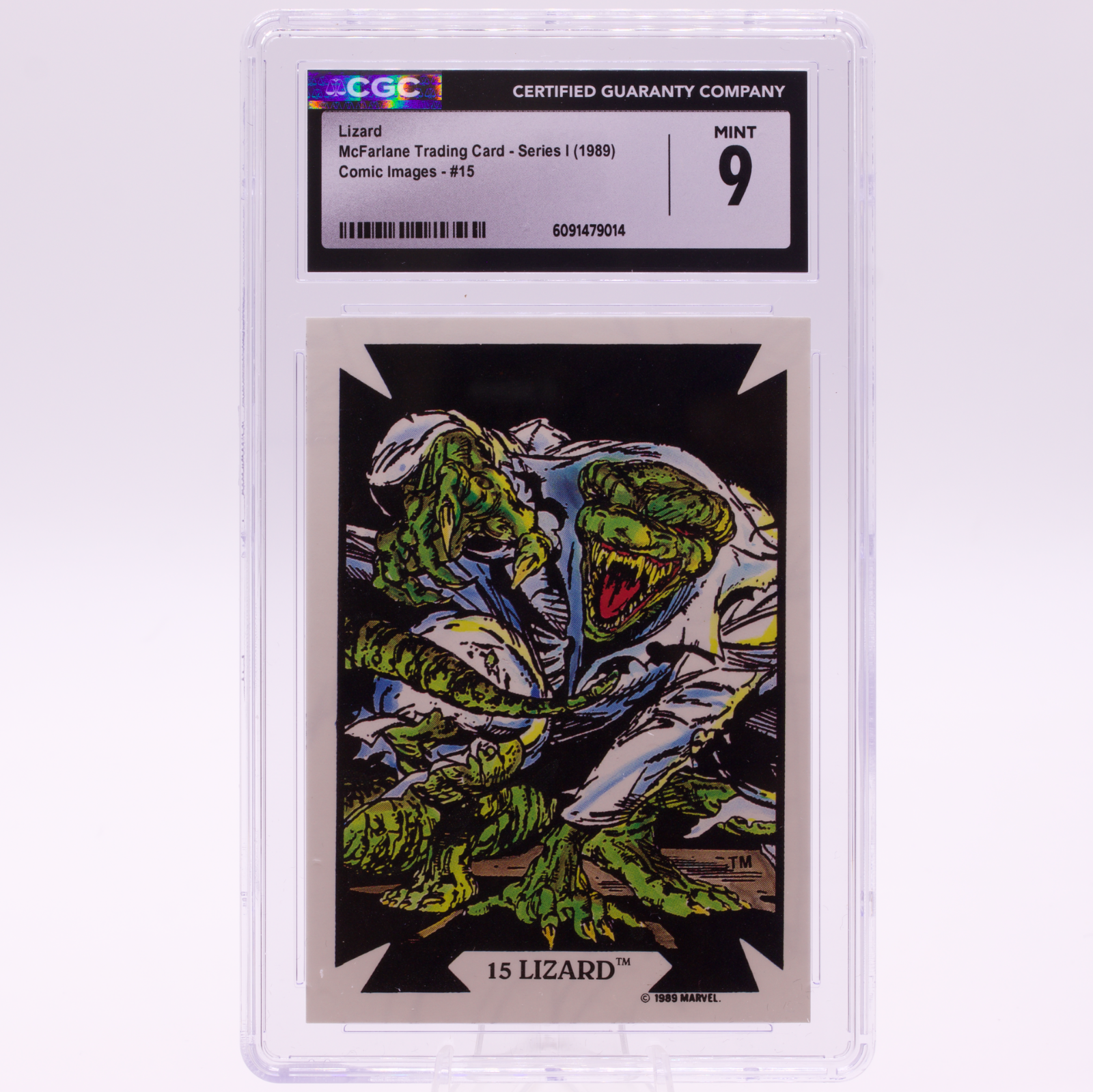 1989 Comic Images Todd McFarlane Lizard #15 CGC MINT 9 Spider-Man Marvel Card
