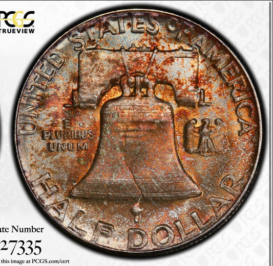 1957 Franklin Half Dollar PCGS MS67 • High-Grade Silver • Original Toning 🔥🔥