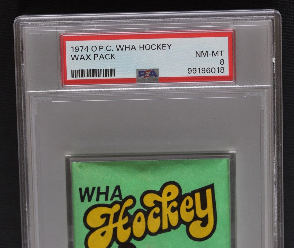 1974 O-Pee-Chee WHA Hockey Wax Pack PSA 8 • Sealed OPC • Rare Vintage Pack
