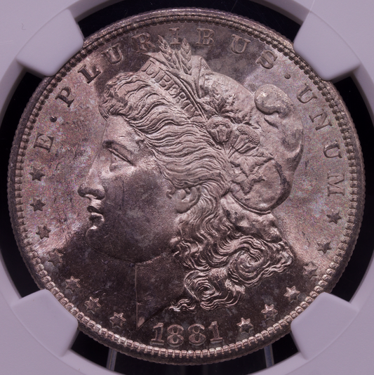 1881-S Morgan Silver Dollar NGC MS 67 Brilliant Luster Gem BU