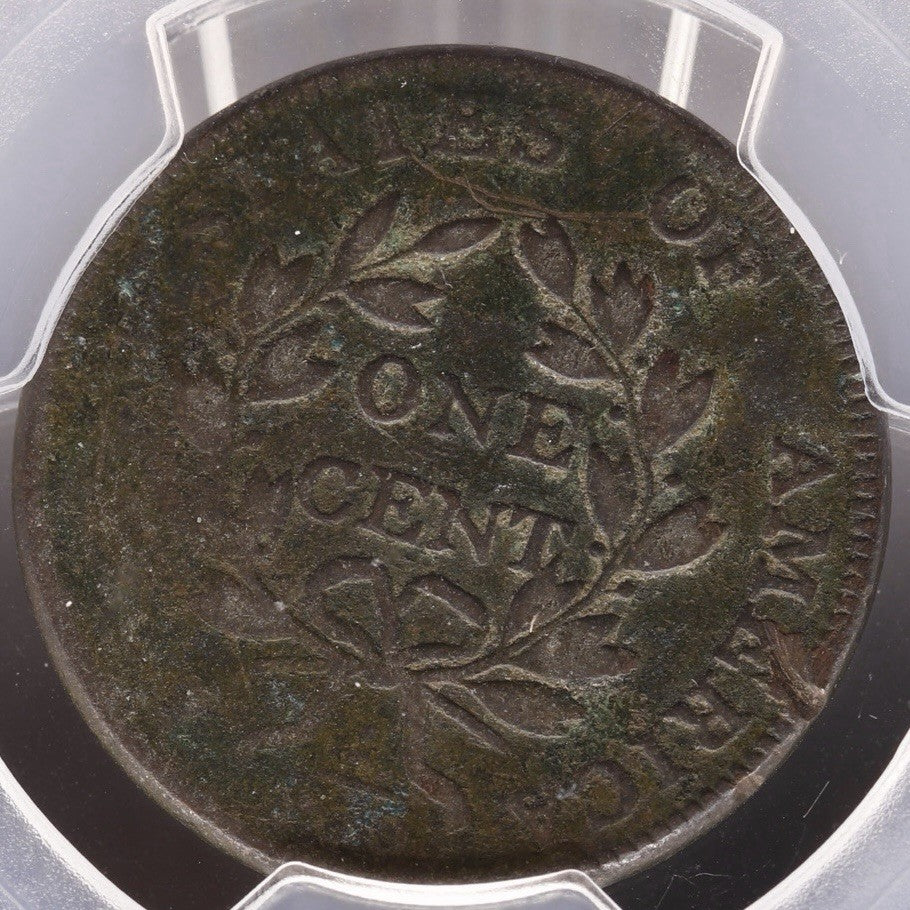1802 Draped Bust Large Cent PCGS VF Detail Corrosion Early Copper Penny 1C Coin