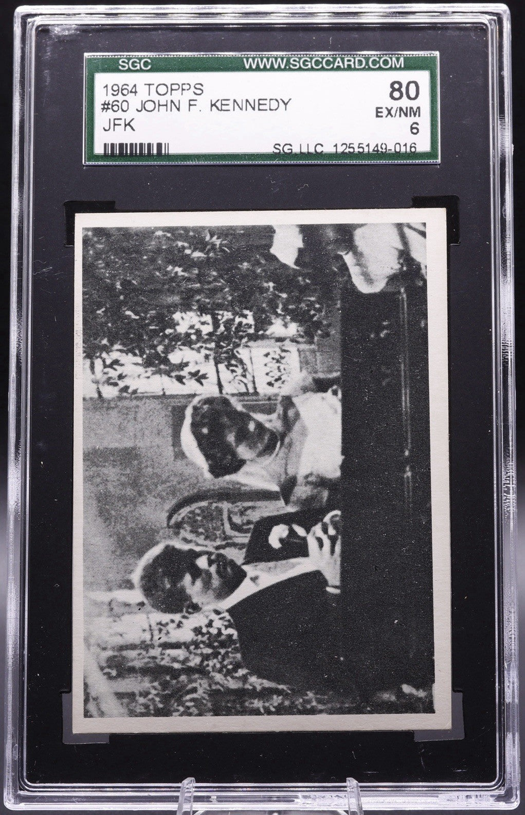 1964 Topps JFK #60 SGC 6 • Wedding Day Vows • Historic 1953 Marriage Moment