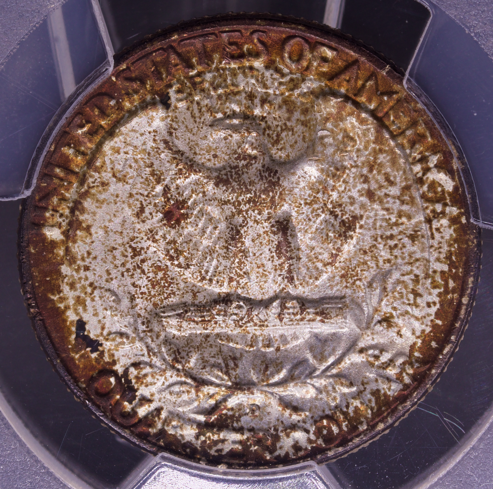 1952-D Washington Quarter PCGS MS67 Toned Silver 25C Gem Uncirculated Coin