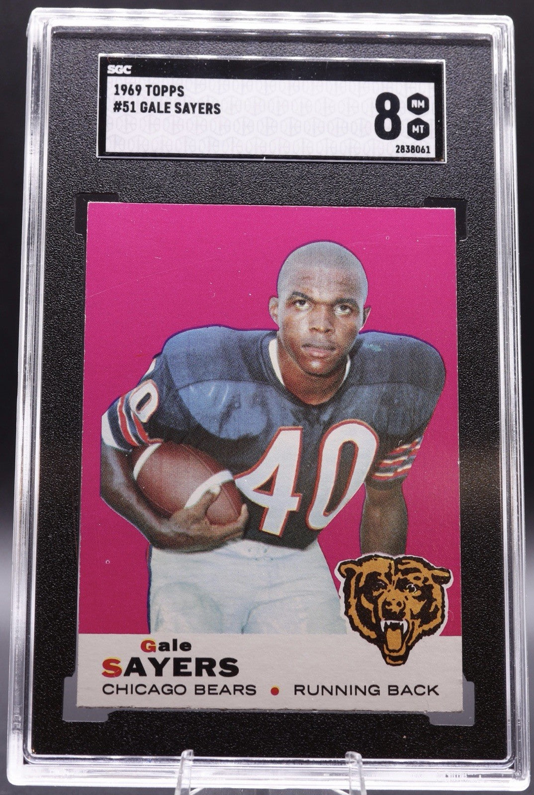 1969 Topps #51 Gale Sayers Chicago Bears HOF RB SGC 8 NM-MT Vintage Football