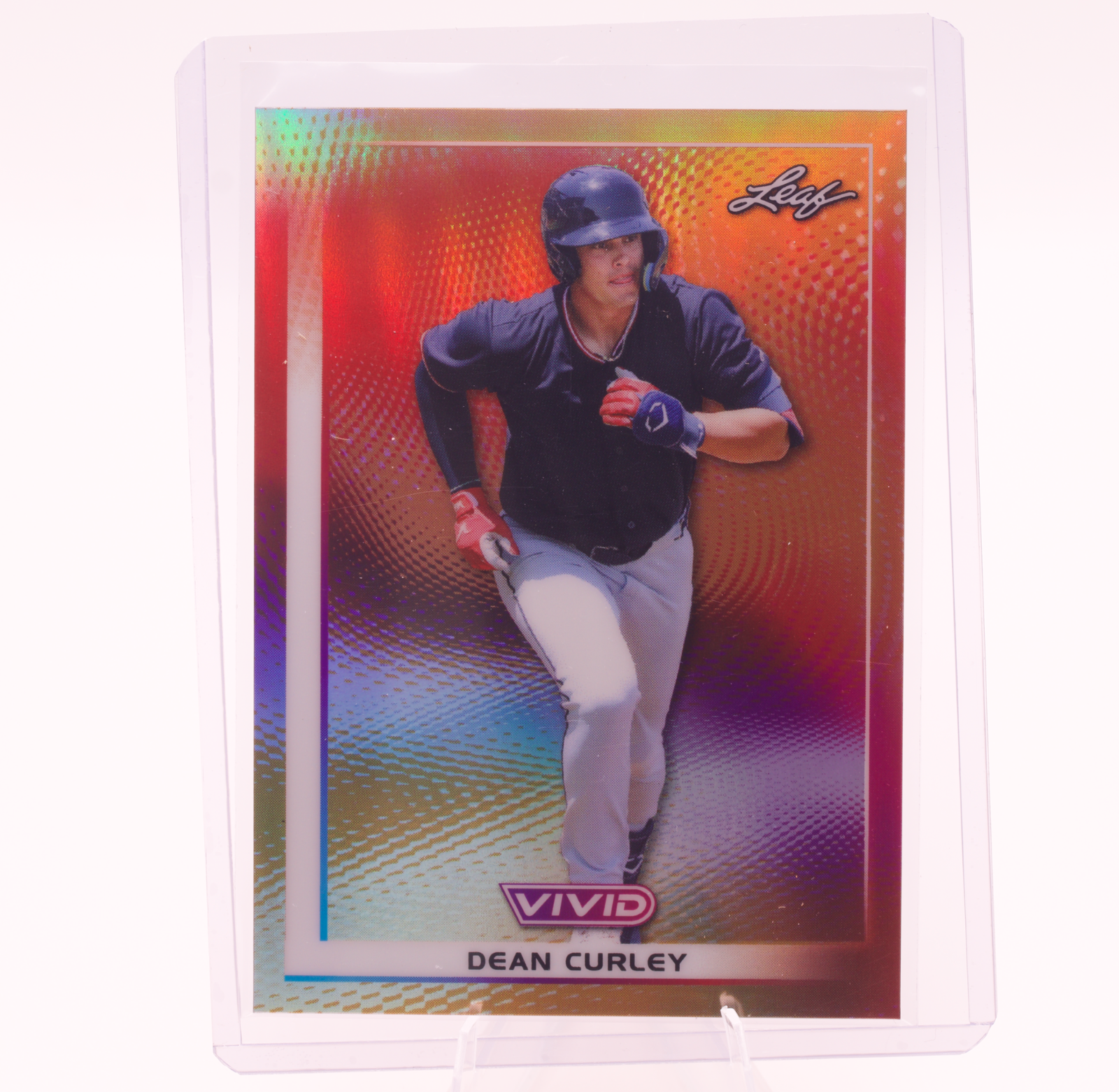2026 Leaf Vivid Dean Curley #58 /10 Guardians Rookie Card Numbered Baseball