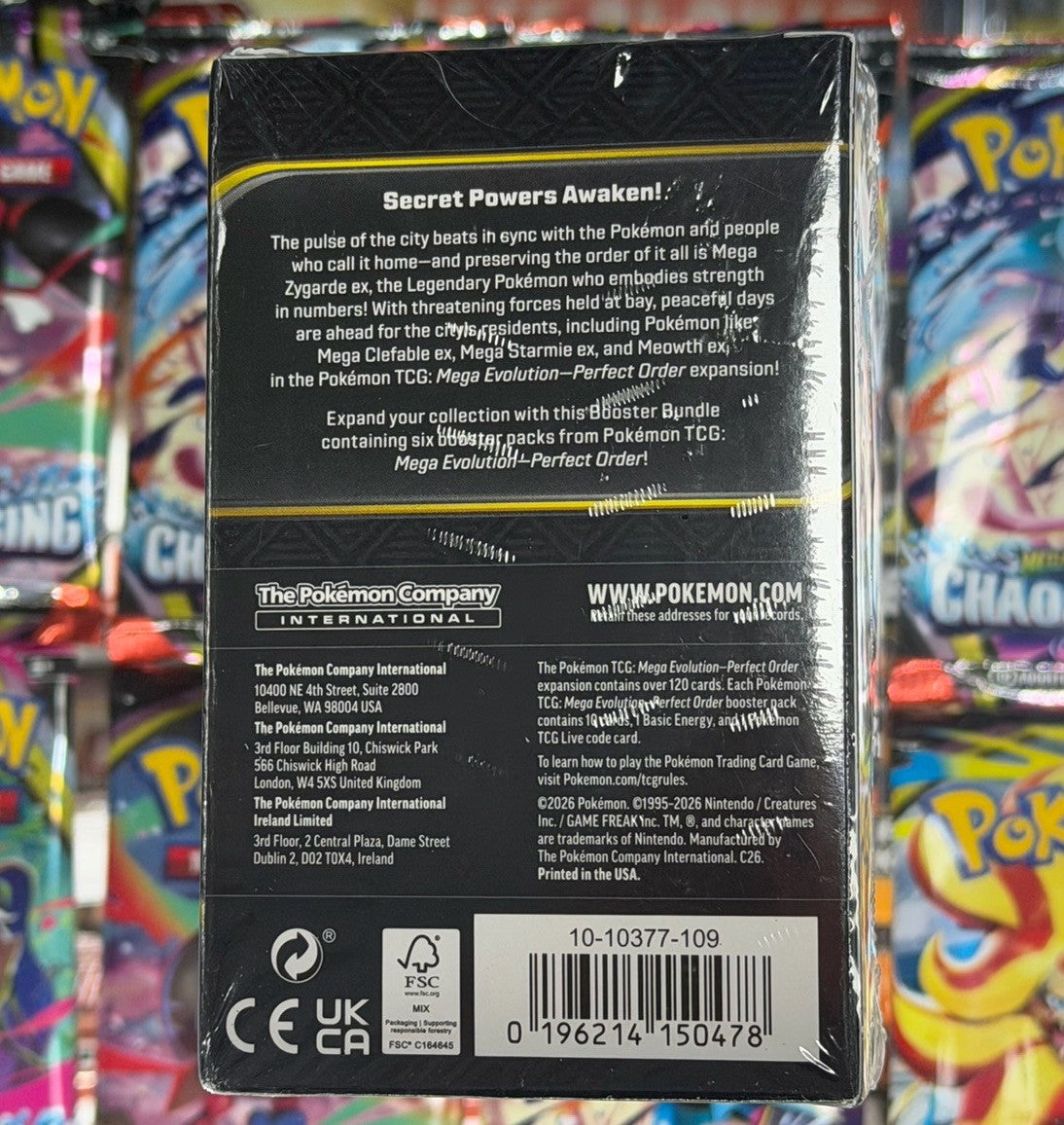 Pokemon Mega Evolution Perfect Order Booster Bundle 6 Packs New Sealed English