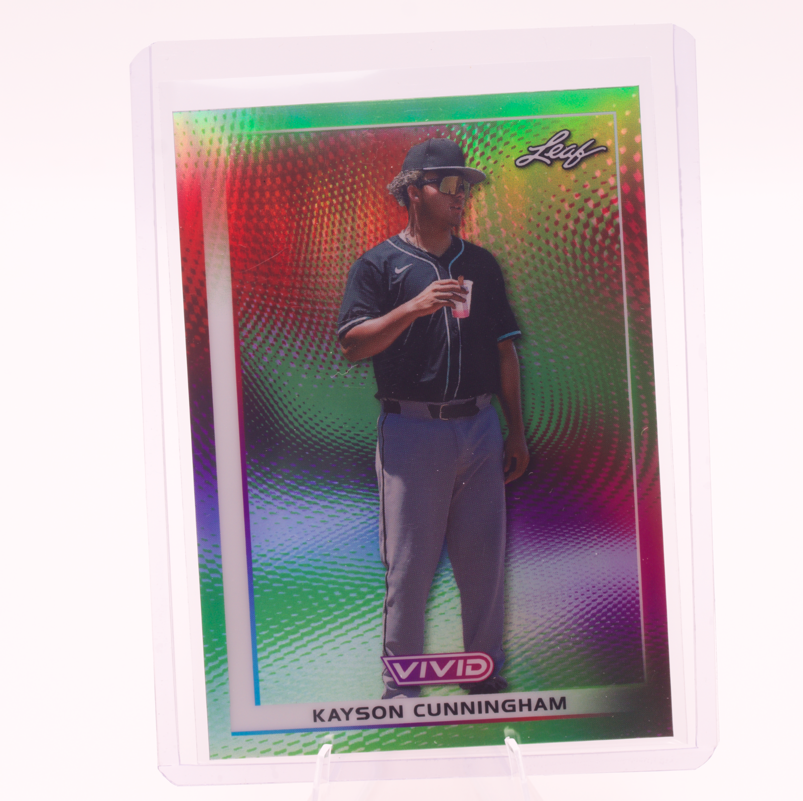 2026 Leaf Vivid Kayson Cunningham #115 /15 Diamondbacks Rookie Card Numbered