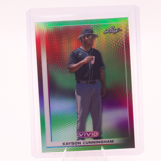 2026 Leaf Vivid Kayson Cunningham #115 /15 Diamondbacks Rookie Card Numbered