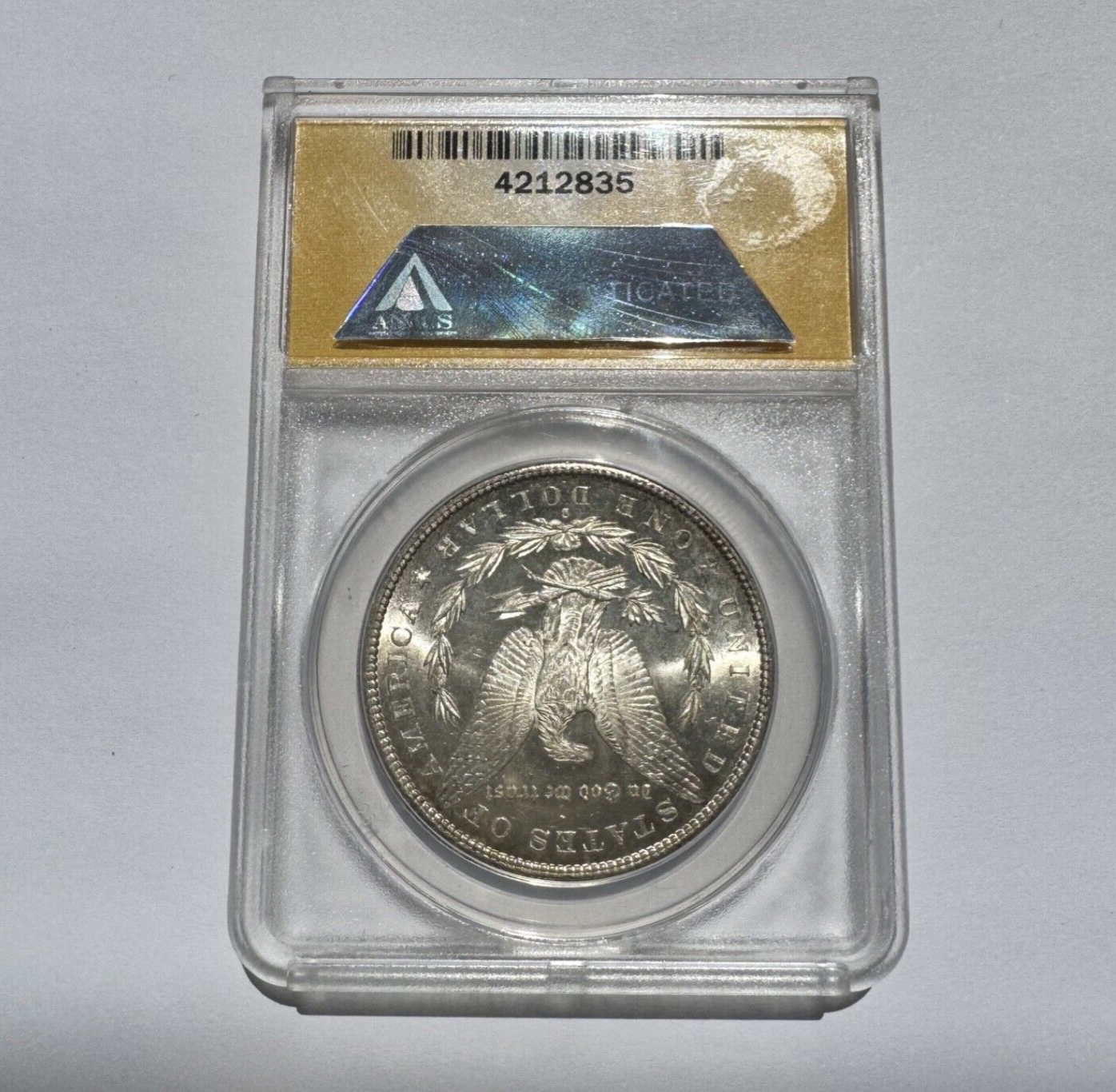 1880-S Morgan Silver Dollar – ANACS MS64 – Brilliant 90% Silver Numismatic Coin