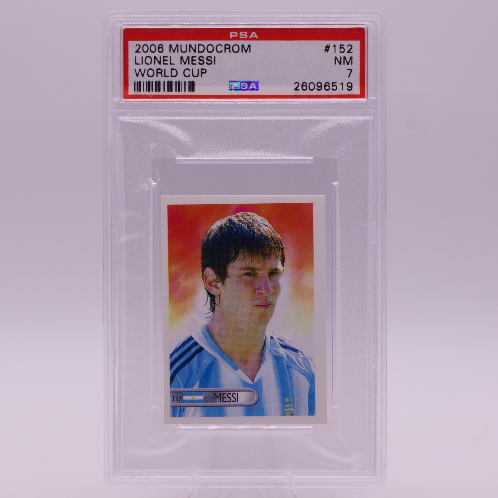 2006 Mundocrom Soccer World Cup Lionel Messi #152 PSA 7 NM