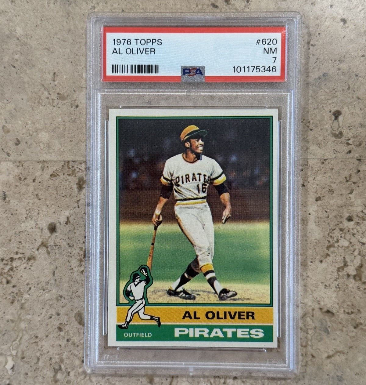 1976 Topps Al Oliver #620 PSA 7 NM Pittsburgh Pirates Outfield Baseball Card