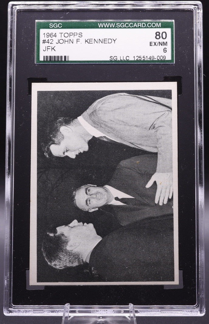 1964 Topps John F. Kennedy #42 SGC 6 EX/NM • JFK & Robert Kennedy