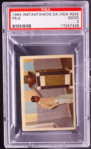 1964 Instantaneos Da Vida #242 Pele PSA 2 GOOD Santos Pyre Flame Soccer Card