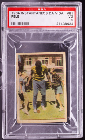 1964 Instantaneos Da Vida #81 Pele PSA 3 VG 1958 World Cup Brazil Soccer Card