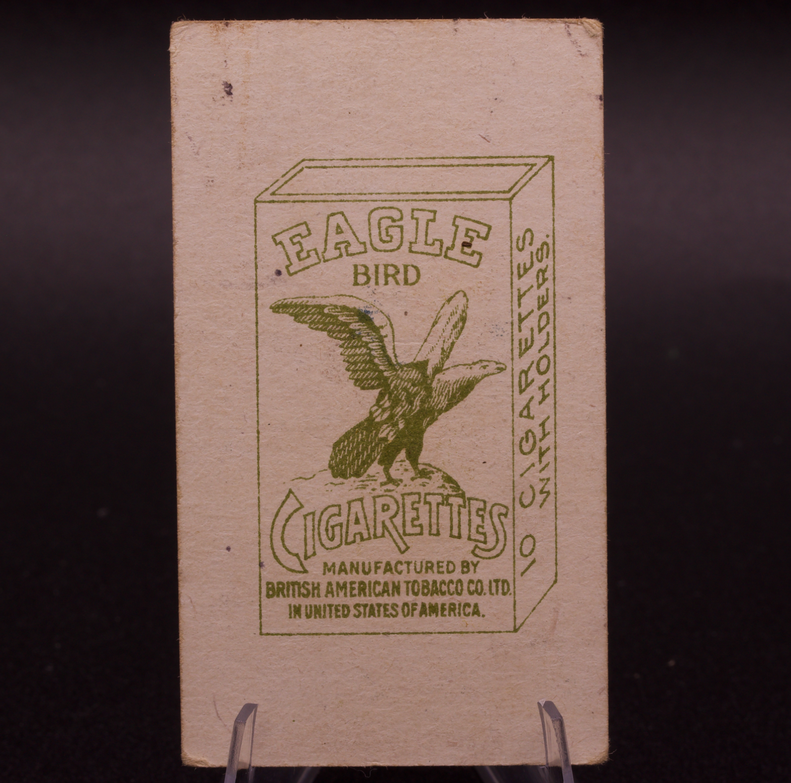 1912 Eagle Bird Cigarettes Card Siam Thailand Drama Character Ratu Matahari