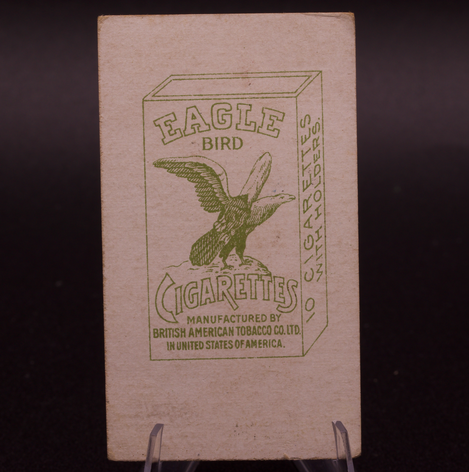 1912 Eagle Bird Cigarettes Card Siam Thailand Drama Character Ratu Lasam