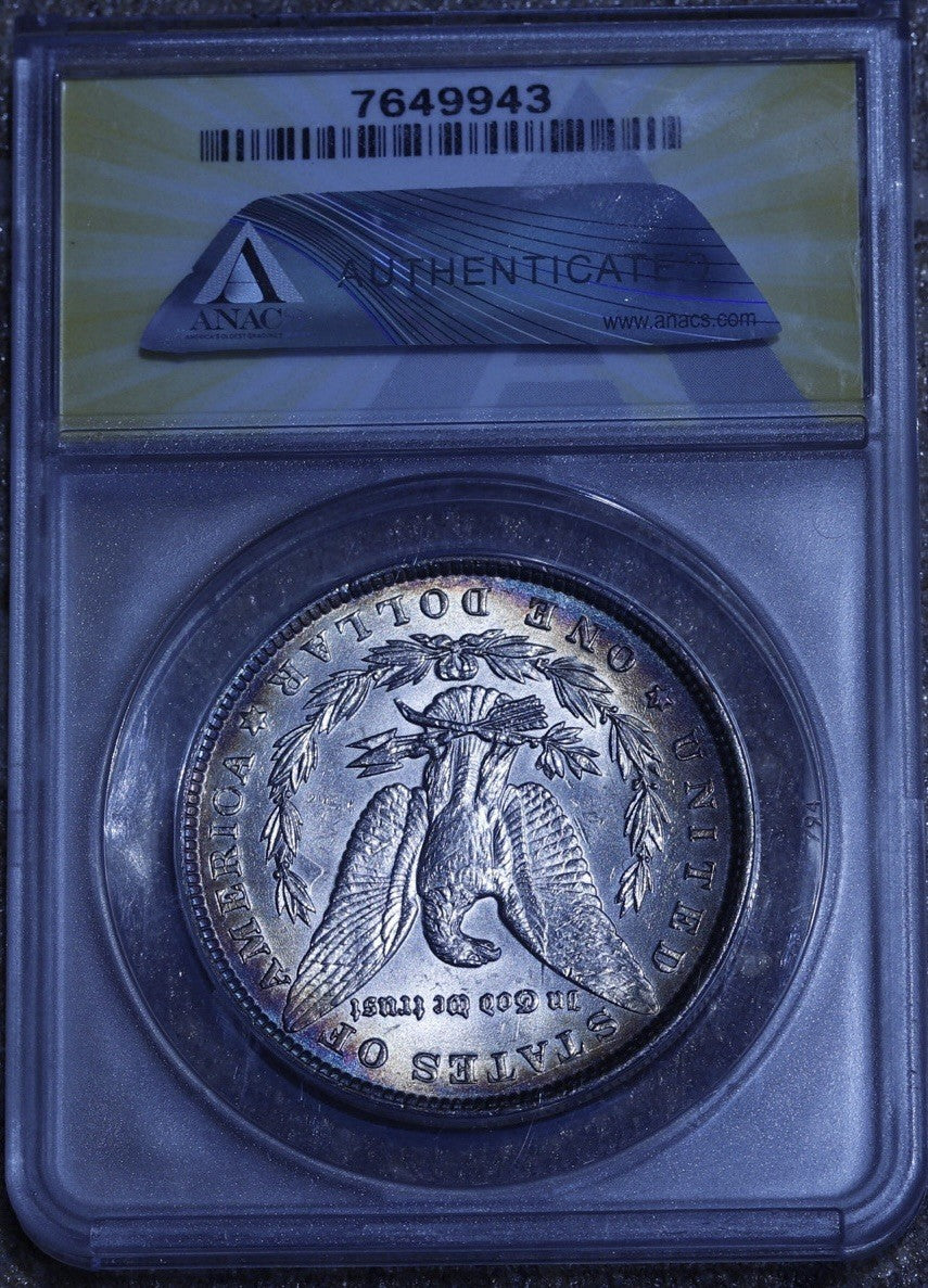 1889 Morgan $1 ANACS MS61 • Original Mint State • Lightly Toned Silver Coin