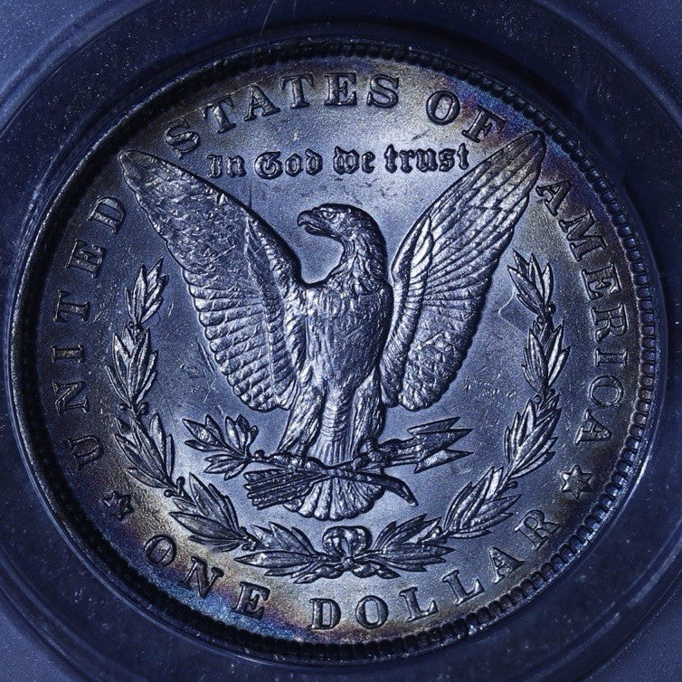 1889 Morgan $1 ANACS MS61 • Original Mint State • Lightly Toned Silver Coin