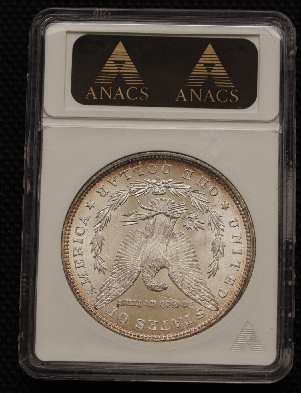 1880 8/7-O Morgan Silver Dollar ANACS MS62 Top 100 VAM-6A Overdate Variety Gem
