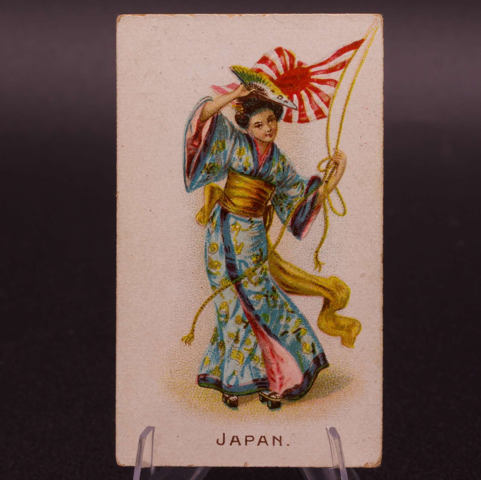 1908 Wills Flag Girls of All Nations Japan No. 48 Capstan Navy Cut Cigarette