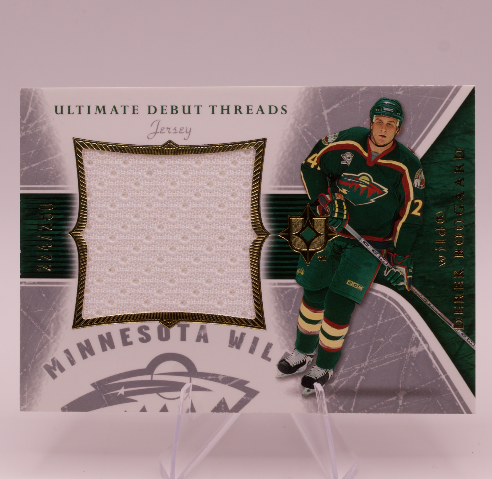 2005-06 Upper Deck Ultimate Collection Derek Boogaard Debut Threads Jersey /250