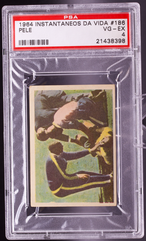 1964 Instantaneos Da Vida #186 Pele PSA 4 VG-EX 1962 World Cup Injury Soccer