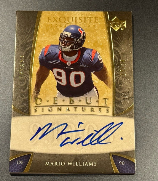 2006 Exquisite Mario Williams RC Auto /35 • Texans Debut Signatures • Upper Deck