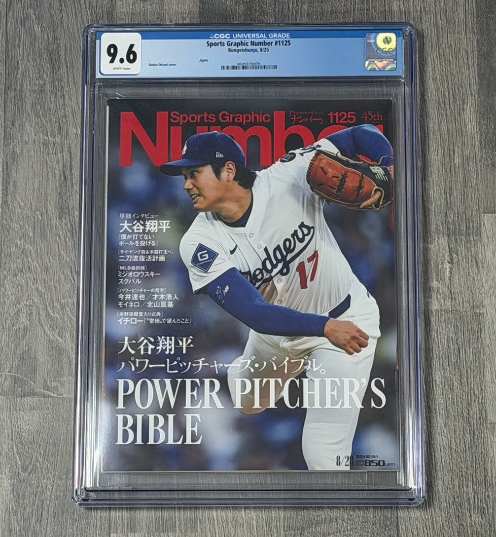 2025 Sports Graphic Number 1125 Shohei Ohtani Cover CGC 9.6 Japan Magazine