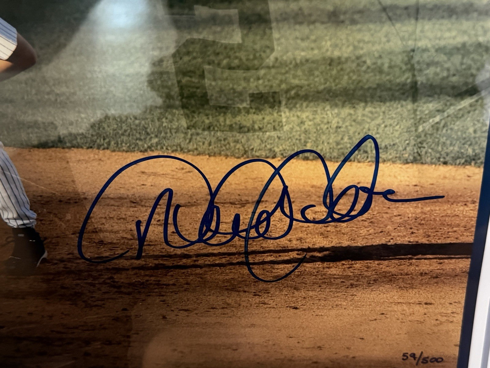 Derek Jeter Autograph Framed 38x26 Display /500 HOF Yankees Steiner Memorabilia