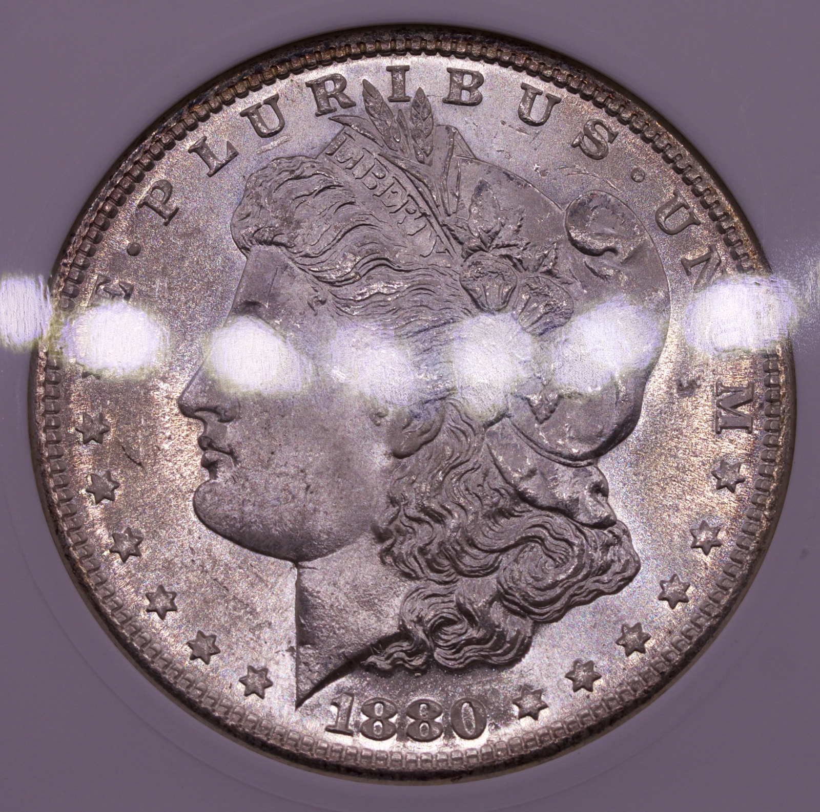 1880/79-S $1 Morgan Silver Dollar ANACS MS64 TOP 100 VAM-8 Med S