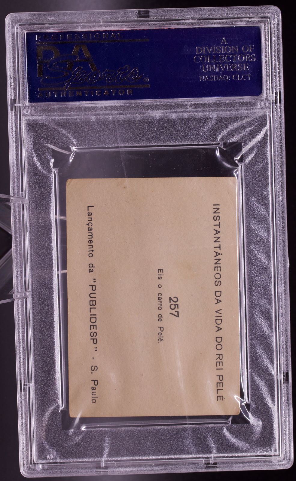 1964 Instantaneos Da Vida #257 Pele PSA 3 VG Mercedes Car Brazil Soccer Card