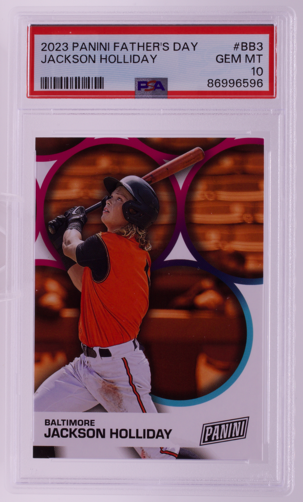 2023 Panini Father's Day Jackson Holliday #BB3 PSA 10 GEM MINT