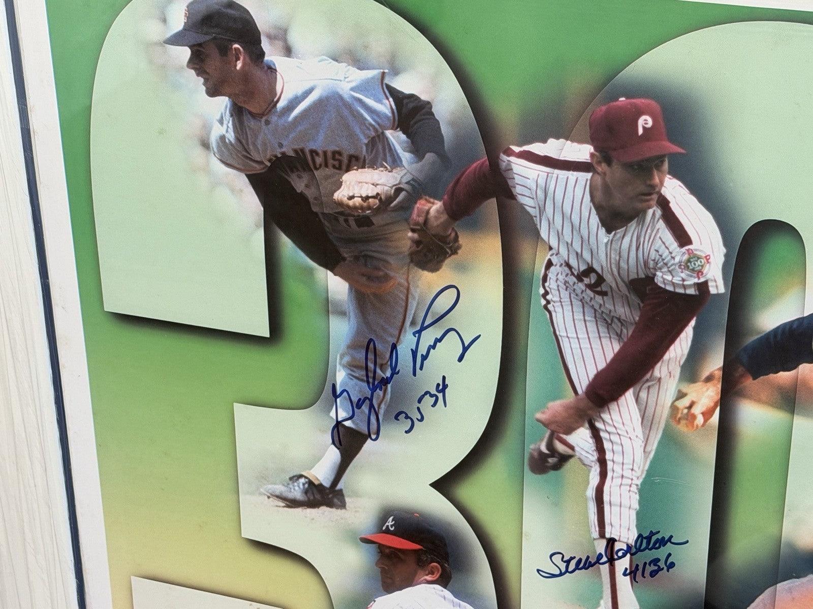 3000 Strikeout Club Signed Print /100 Nolan Ryan Seaver Carlton Clemens Gibson