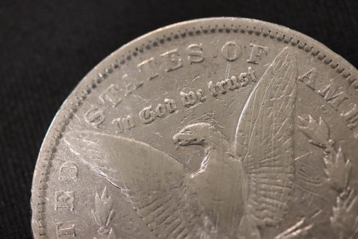 1891-CC Morgan Silver Dollar • VAM-3 Spitting Eagle Variety