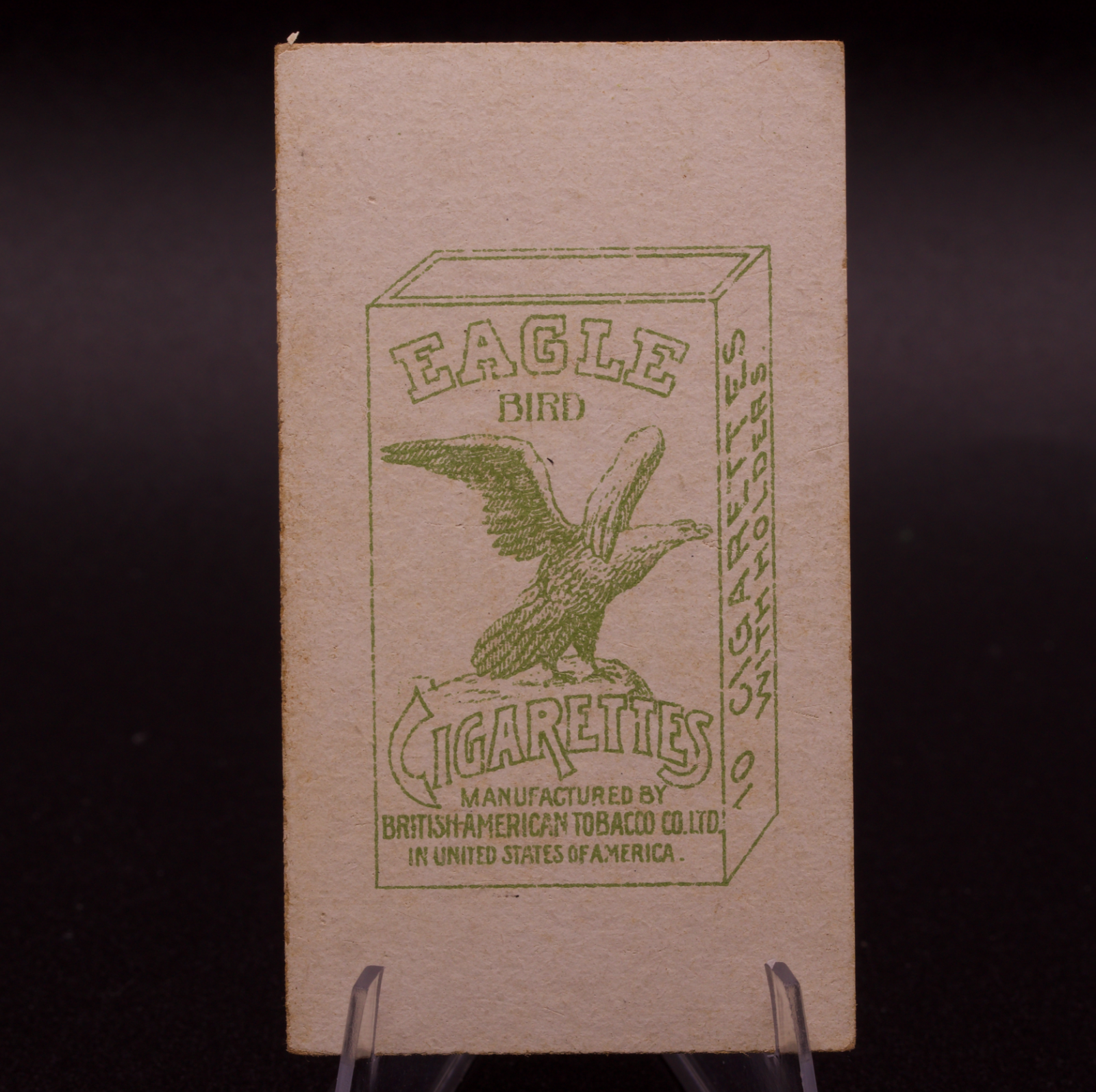 1908 Eagle Bird Cigarettes Chinese Beauties B.A.T. Tobacco Card China Antique