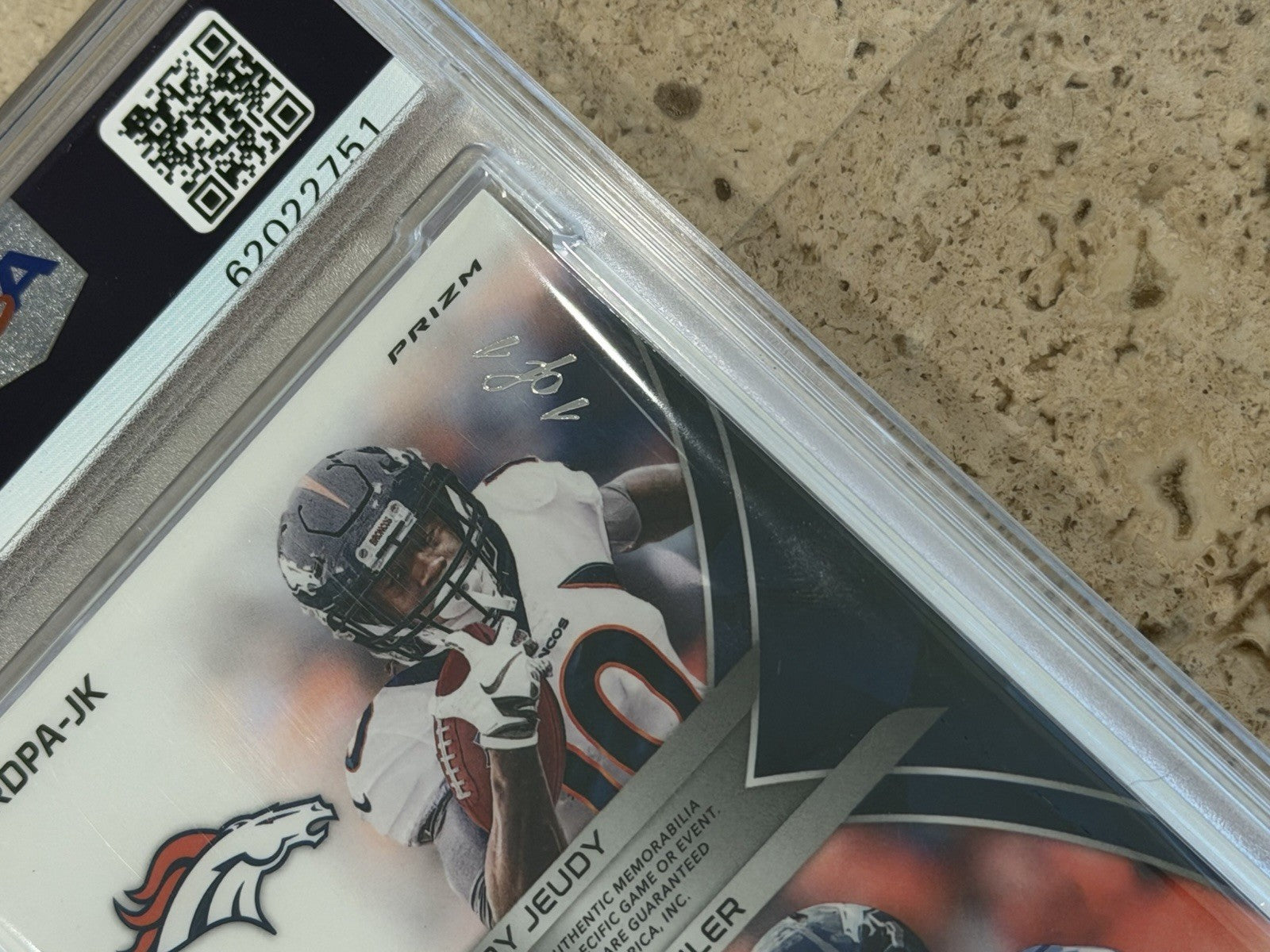 2020 Panini Jerry Jeudy KJ Hamler Dual NFL Shield Rookie Auto 1/1 PSA 10 Auto