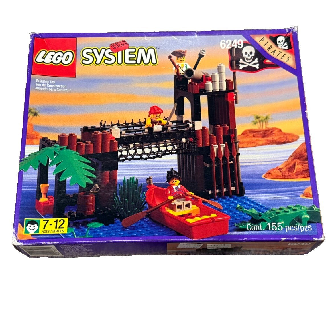 1997 LEGO Pirates Ambush 6249 NEW SEALED Vintage Box Wear Crocodile