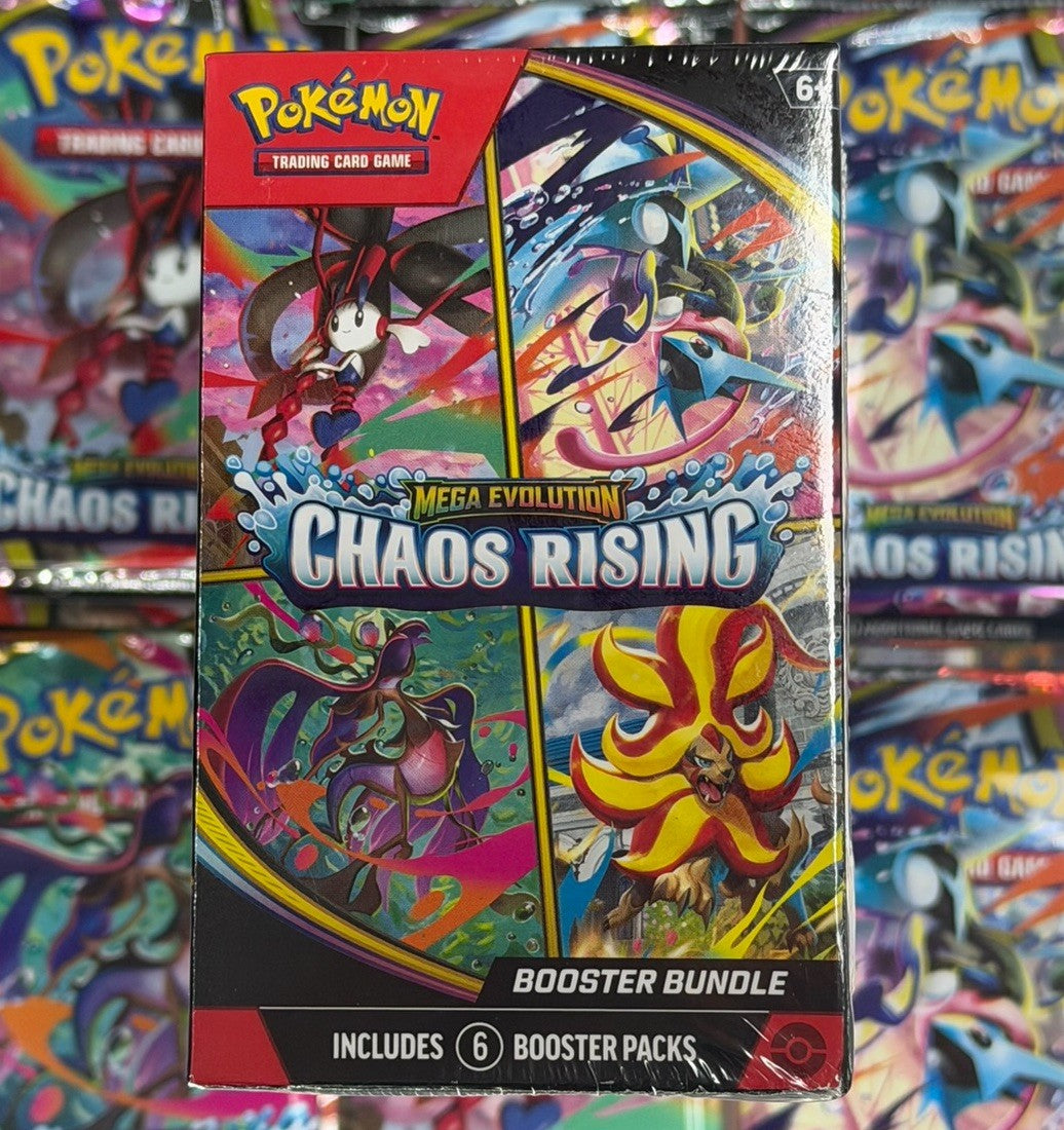 Pokemon Mega Evolution Chaos Rising Booster Bundle 6 Packs New Sealed English