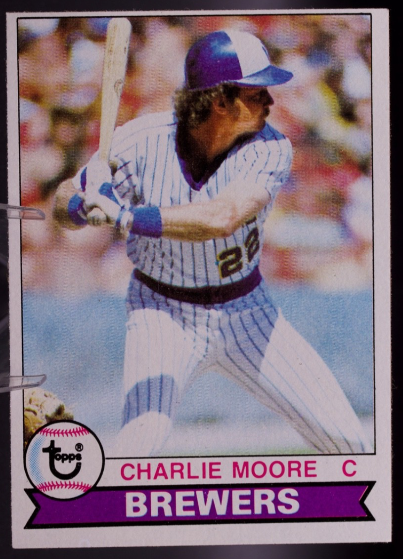 1979 Topps #408 Charlie Moore - Milwaukee Brewers Catcher - Vintage MLB Card!