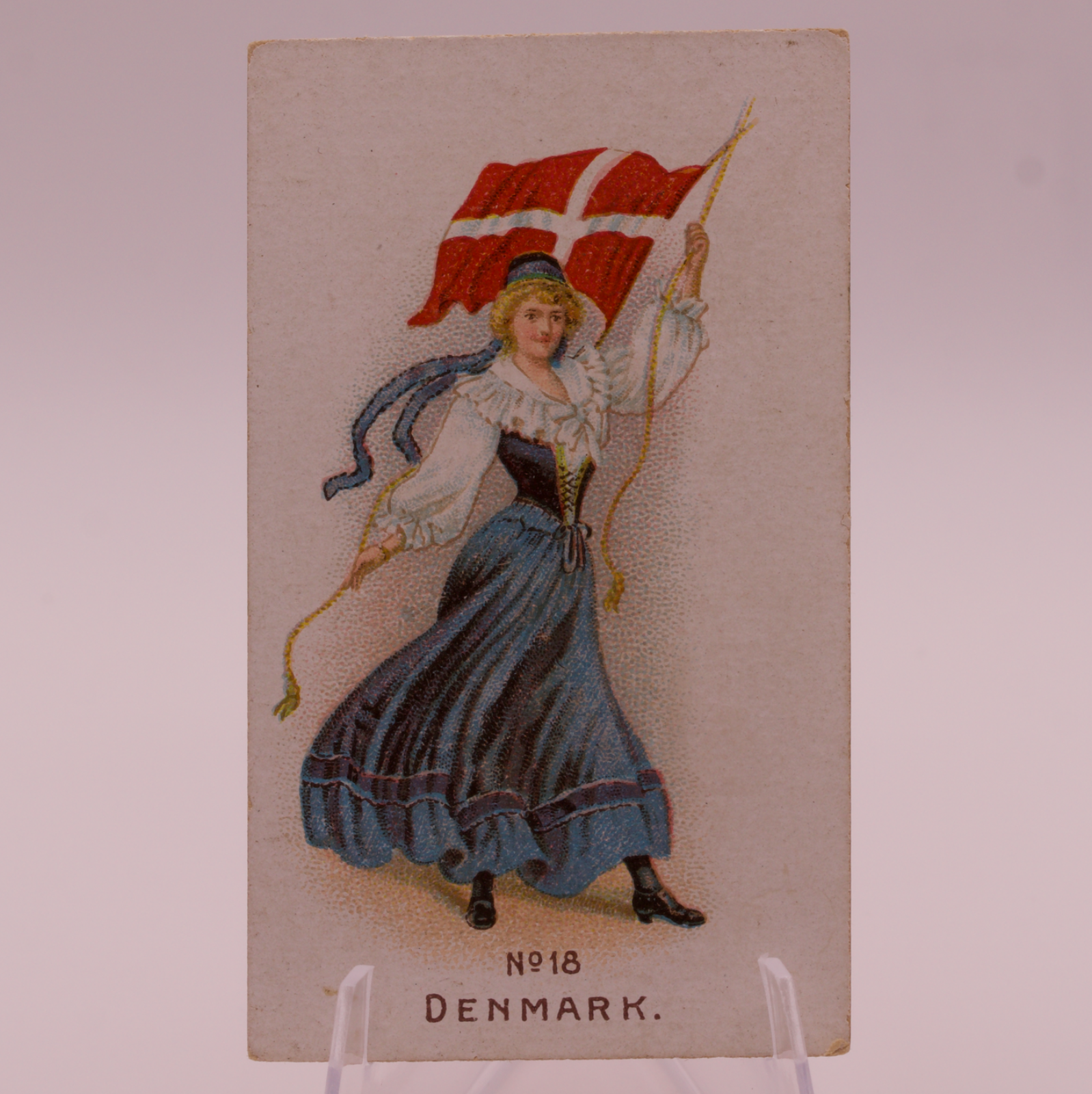 Antique Wills Scissors Cigarettes Card No 18 Denmark W.D. & H.O. Wills Bristol