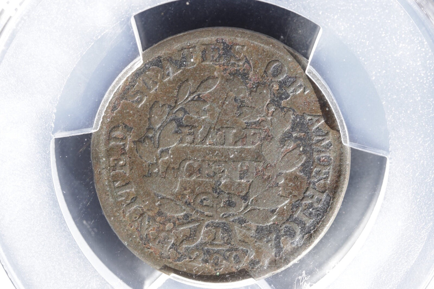 1803 Draped Bust Half Cent PCGS VG Details Environmental Damage Early US Coin