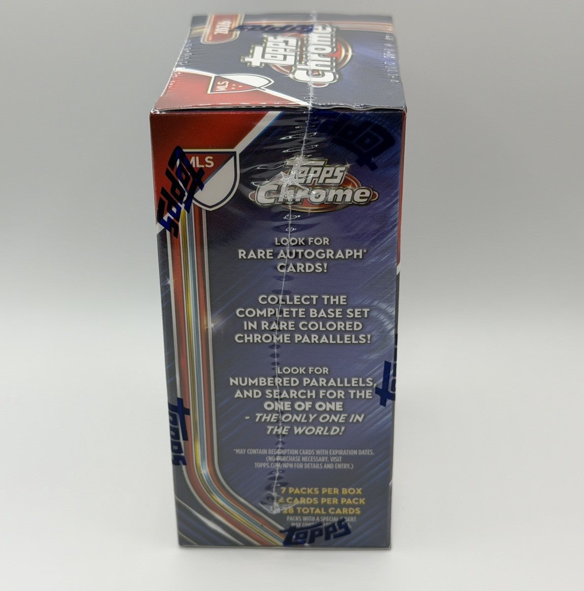 2026 Topps Chrome MLS Soccer Blaster Box Sealed 7 Packs 28 Cards RayWave Messi