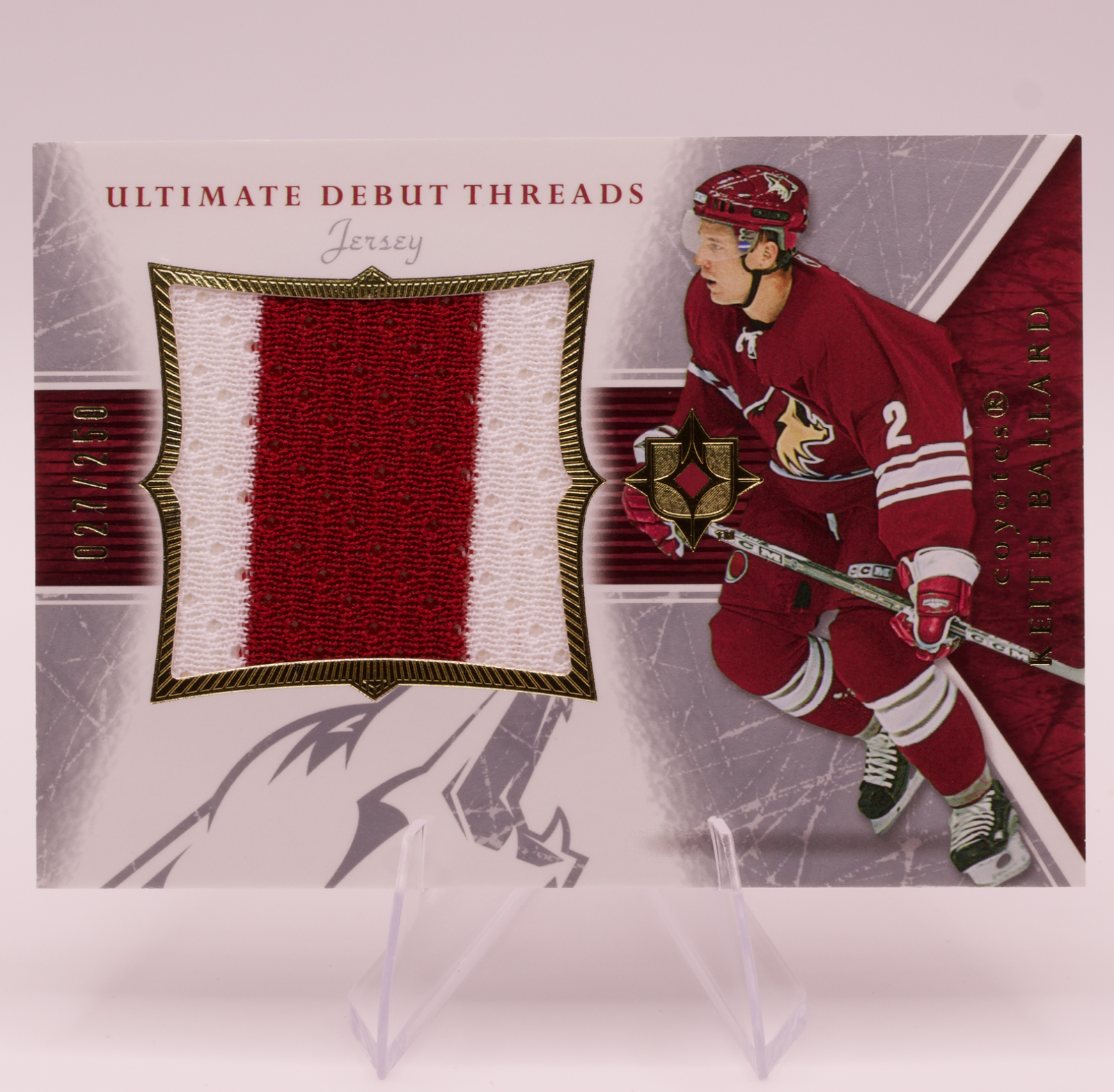 2005-06 Upper Deck Ultimate Collection Keith Ballard Debut Threads Jersey /250