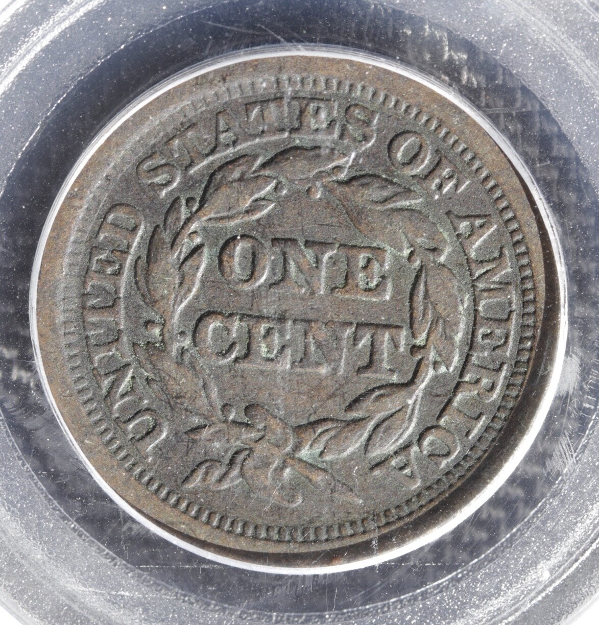 1849 Braided Hair Large Cent PCGS Genuine Early US Large Copper Penny Coin