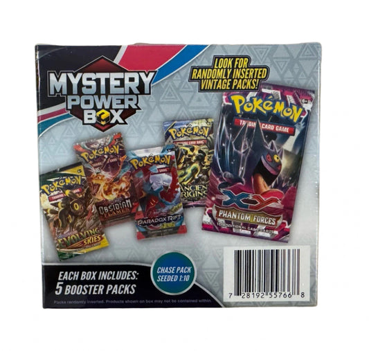 Pokémon Mystery Box By MJ Holdings – 5 Packs + Code, 1:10 Seeded Chase Pack